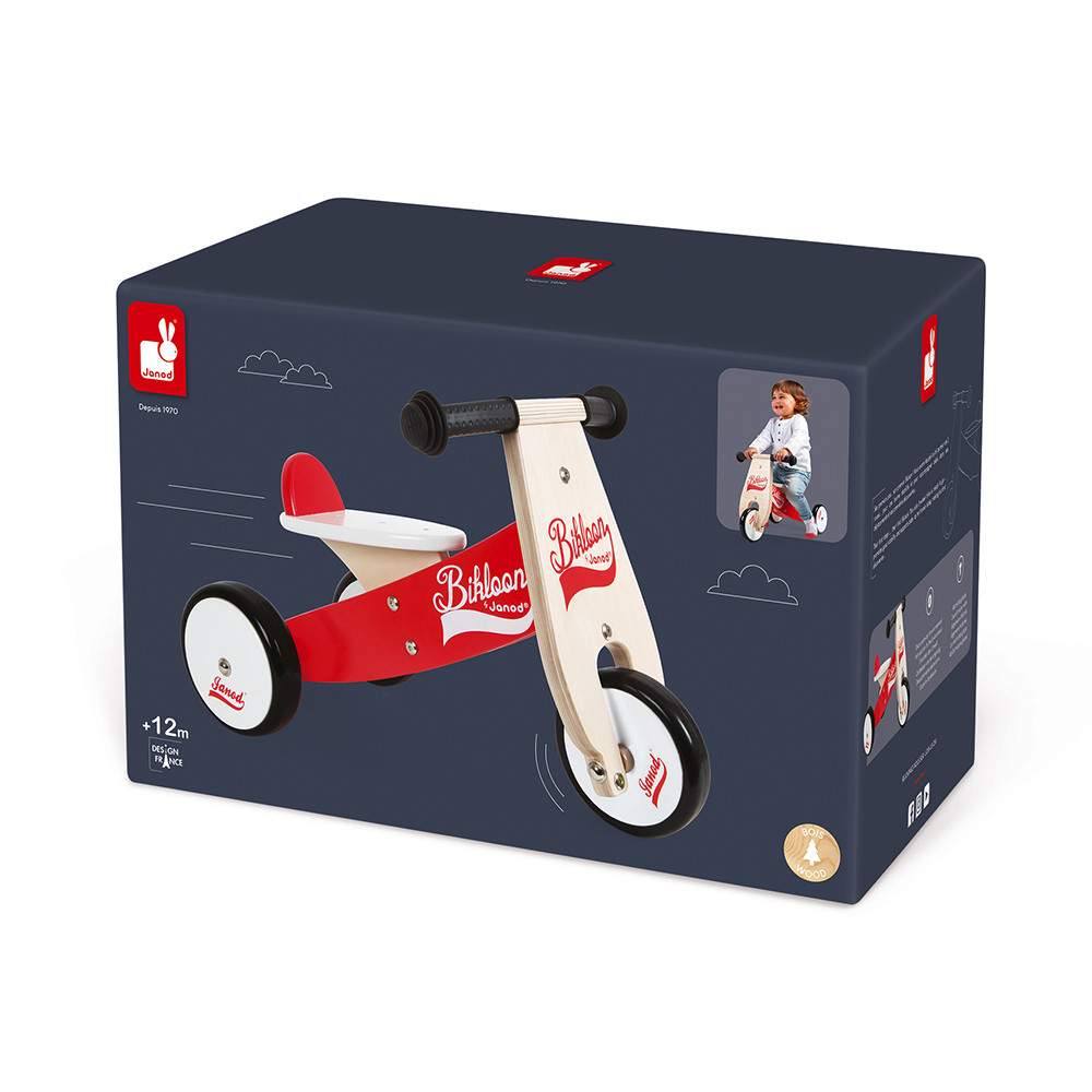 Bici senza pedali Janod Little Bikloon Rossa