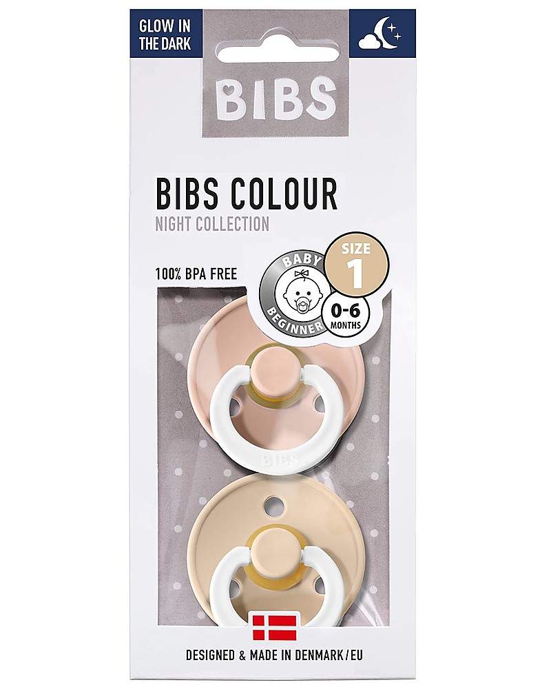 Set di 2 Ciucci Colour Notte Bibs