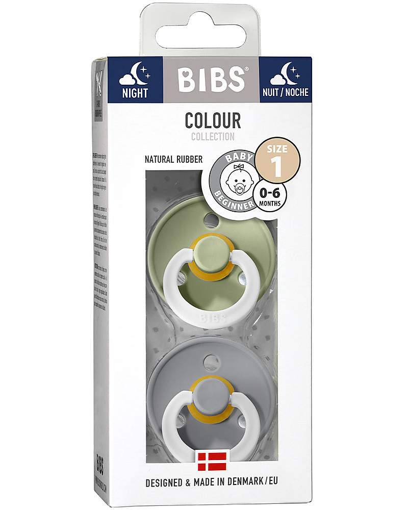 Set di 2 Ciucci Colour Notte Bibs