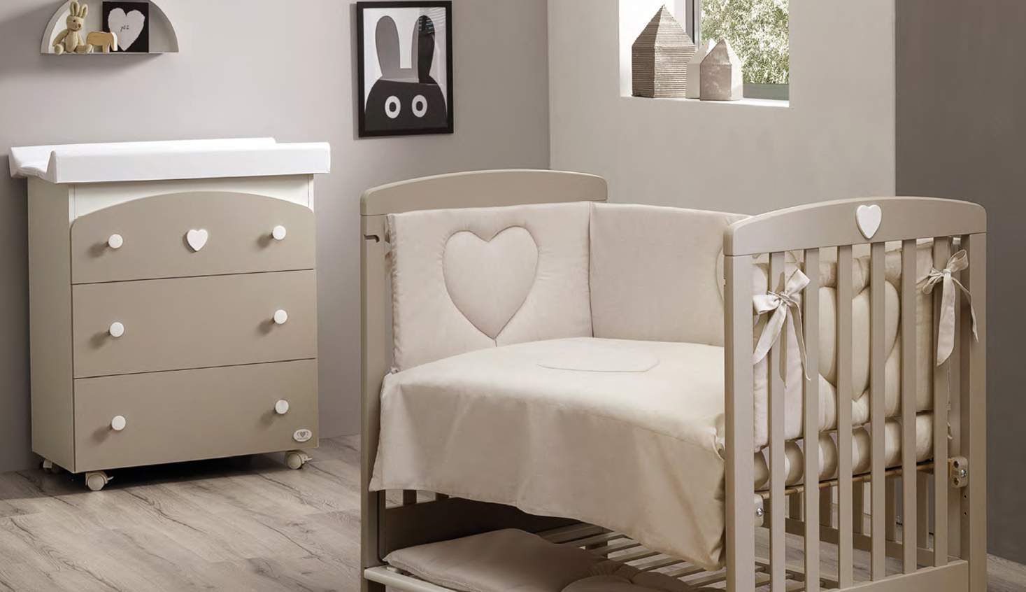 Lettino Cuoricino Co-Sleeping Cuoricini