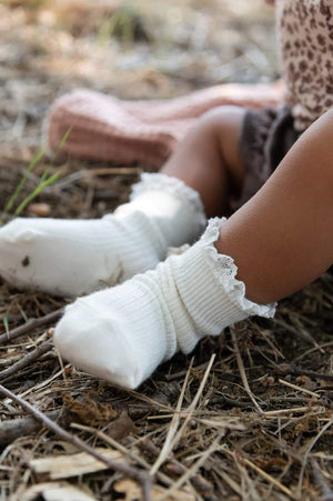 Gift Box Calze Bimba Con Pizzo 3 Pezzi Bamboom