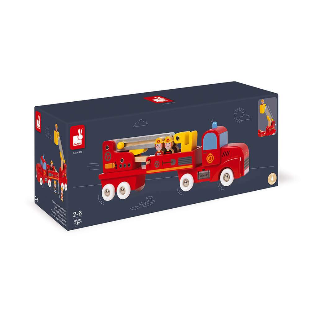 Camion dei Pompieri Gigante in Legno Janod