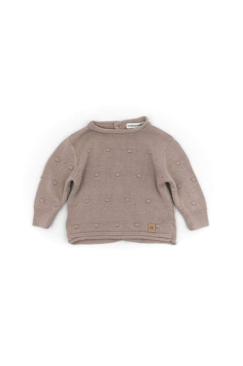 Maglia Apertura Dietro Pom Pom Knitted Bamboom