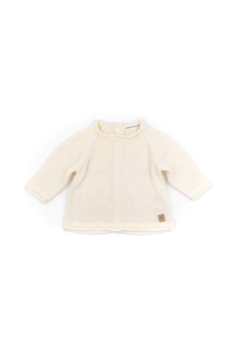 Maglia Apertura Dietro a Costine Knitted Bamboom