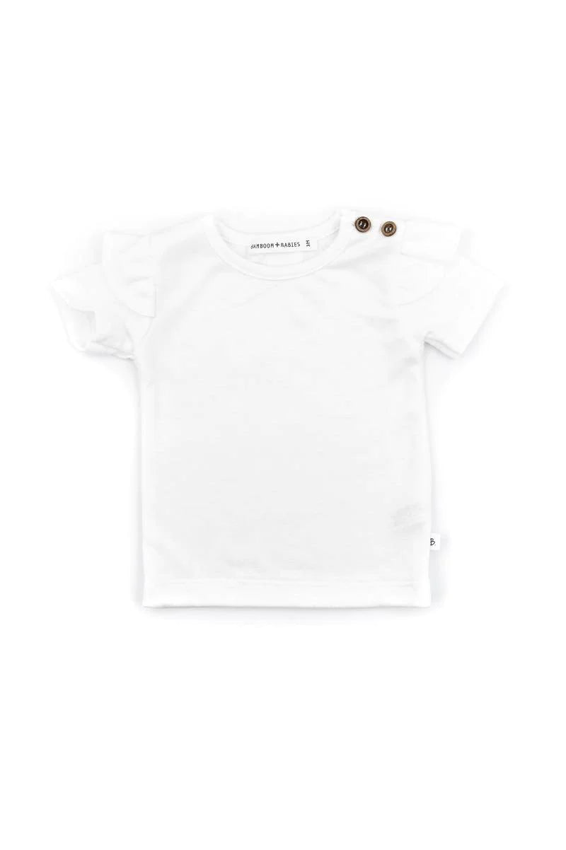 Shirt Maniche Corte con Spalle Volant Bamboom