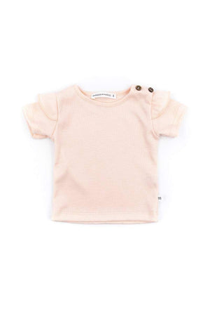 Shirt Maniche Corte con Spalle Volant Bamboom
