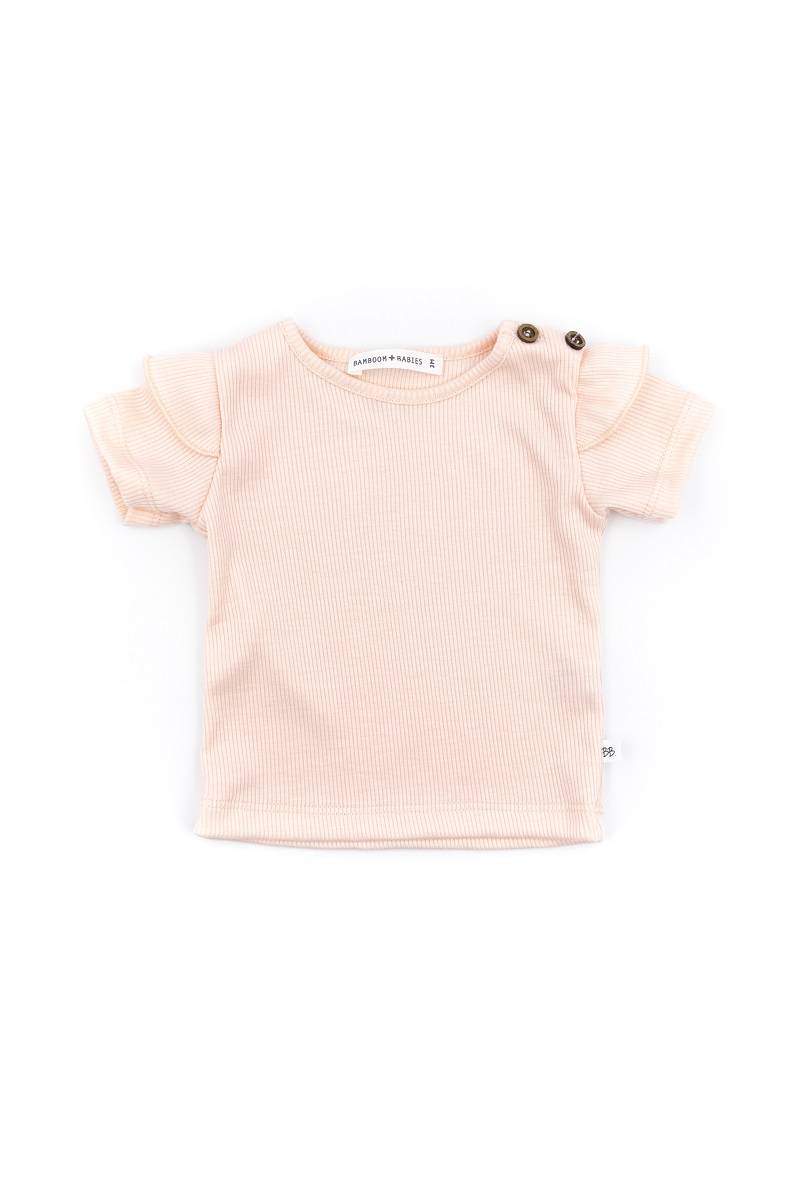 Shirt Maniche Corte con Spalle Volant Bamboom