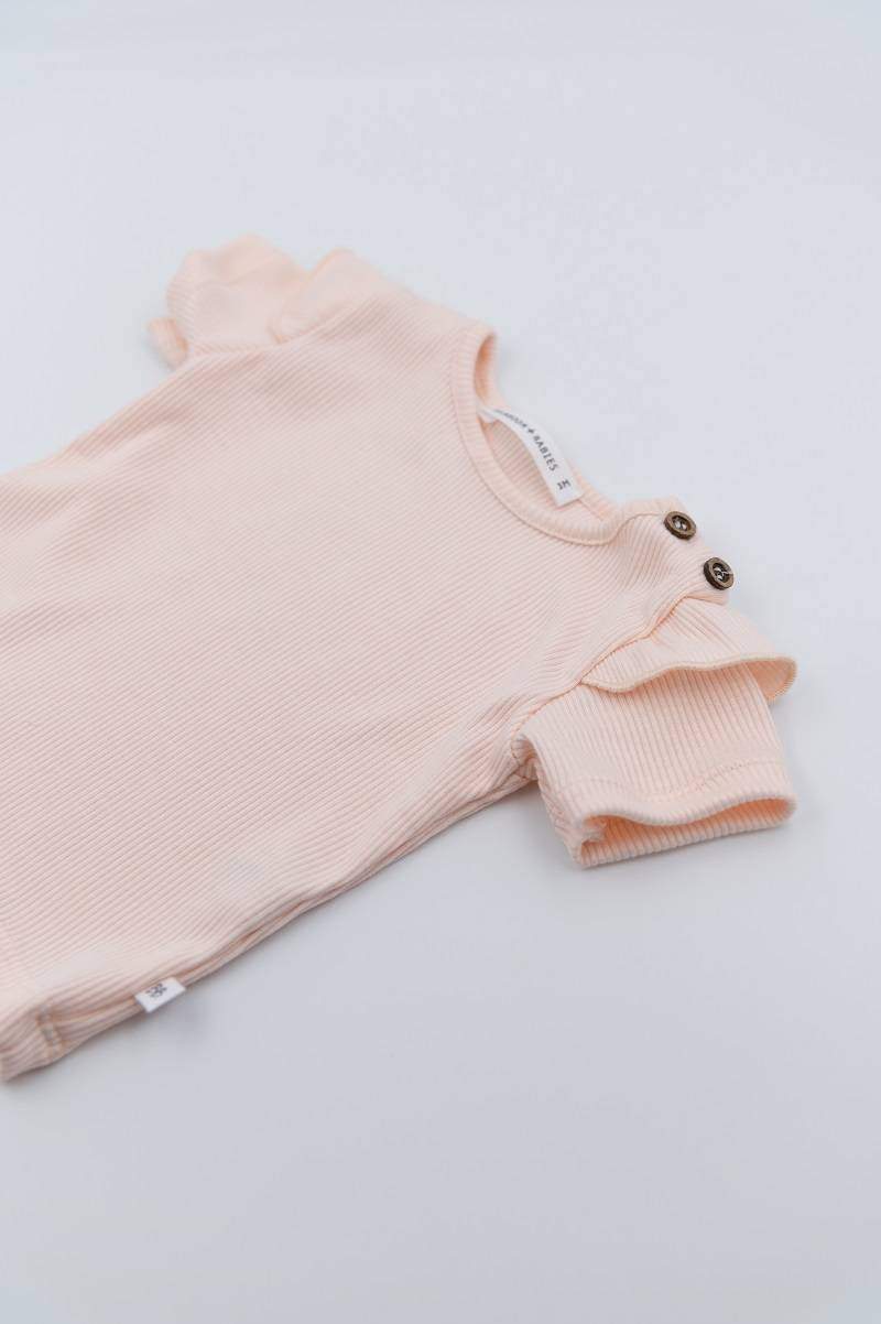 Shirt Maniche Corte con Spalle Volant Bamboom