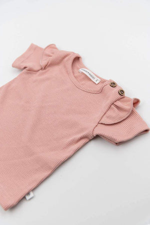 Shirt Maniche Corte con Spalle Volant Bamboom