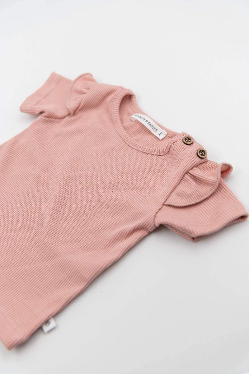 Shirt Maniche Corte con Spalle Volant Bamboom