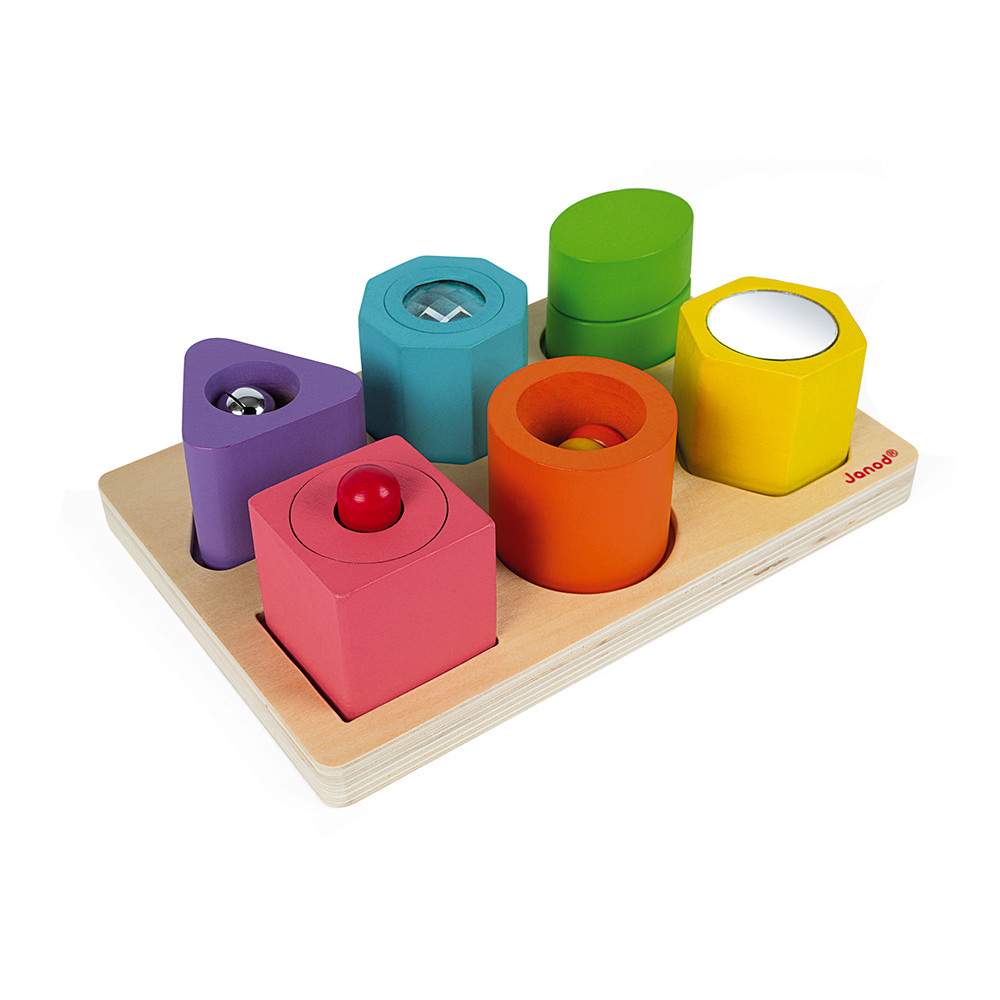 Puzzle 6 Cubi Sensoriali I Wood Janod