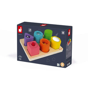 Puzzle 6 Cubi Sensoriali I Wood Janod