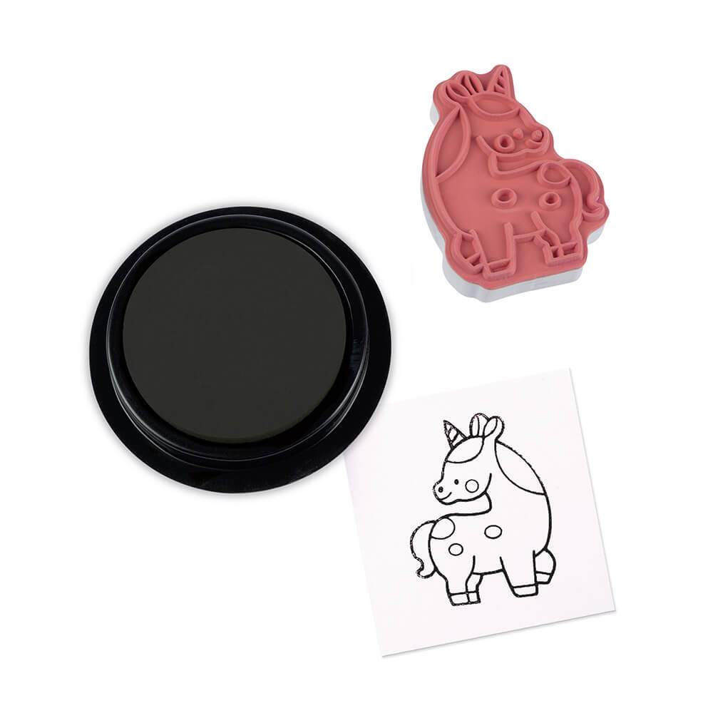 Cofanetto 15 Timbri Unicorni Stampinoo Janod
