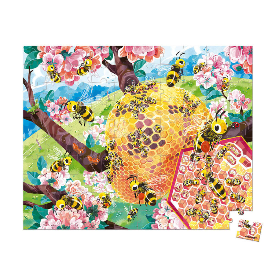 Puzzle La Vita delle Api 100 Pezzi WWF Janod