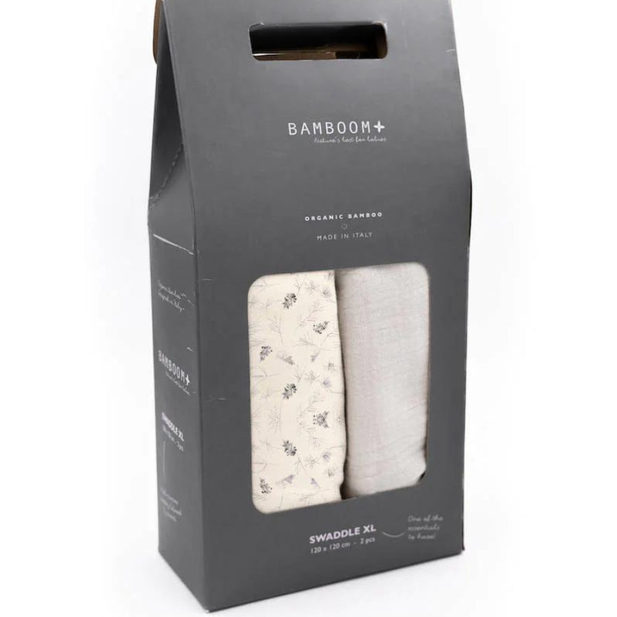 Swaddle Muslin XL Bamboom 2 Pack 120x120 cm