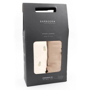 Swaddle Muslin XL Bamboom 2 Pack 120x120 cm