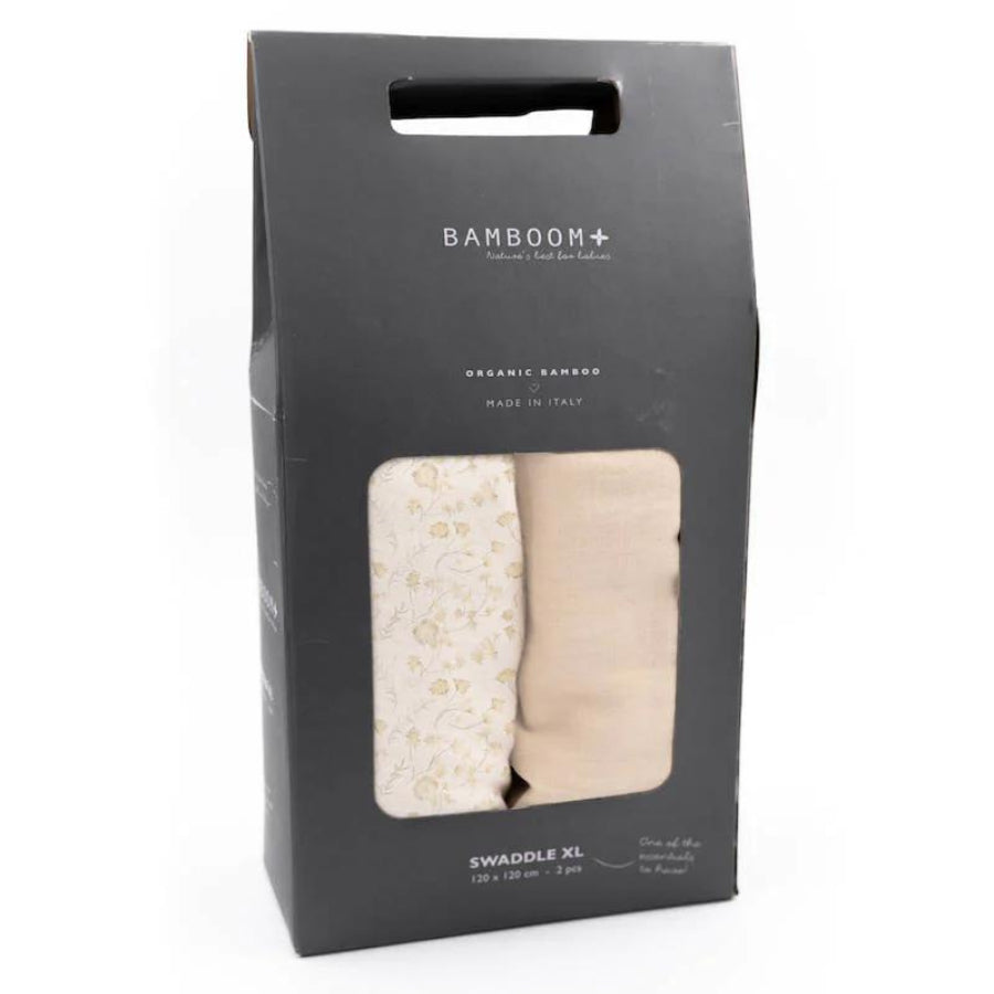 Swaddle Muslin XL Bamboom 2 Pack 120x120 cm