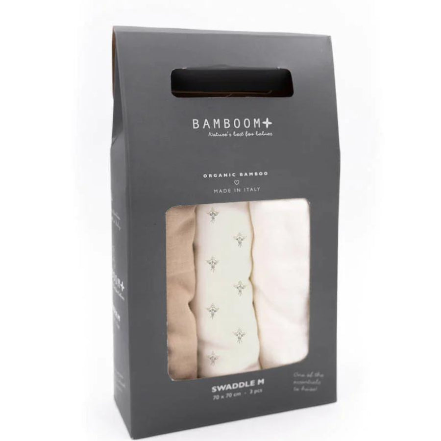 Swaddle Muslin Medium Bamboom 3 Pack 70x70 cm