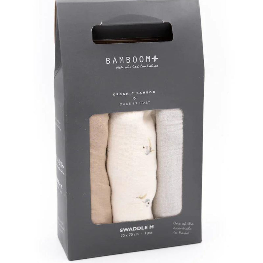 Swaddle Muslin Medium Bamboom 3 Pack 70x70 cm