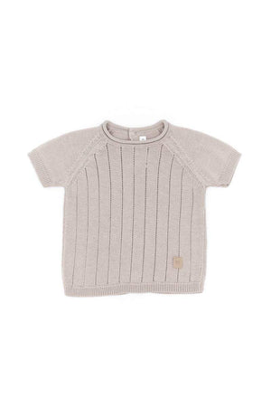 Maglia Maniche Corte Righe Knitted Bamboom