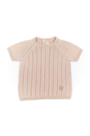 Maglia Maniche Corte Righe Knitted Bamboom