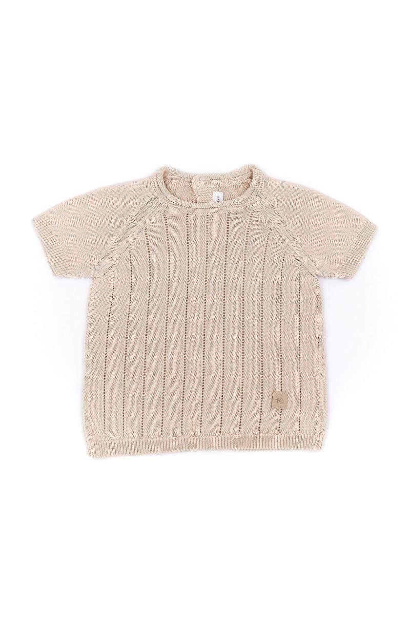 Maglia Maniche Corte Righe Knitted Bamboom