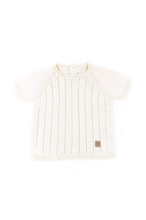 Maglia Maniche Corte Righe Knitted Bamboom
