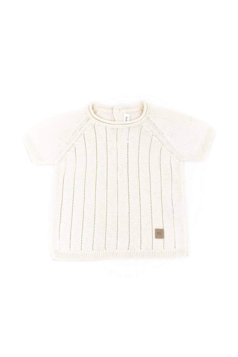 Maglia Maniche Corte Righe Knitted Bamboom
