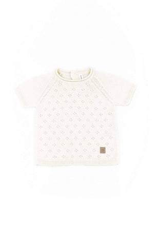 Maglia Maniche Corte Traforata Knitted Bamboom