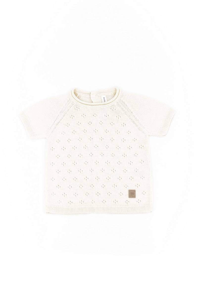Maglia Maniche Corte Traforata Knitted Bamboom