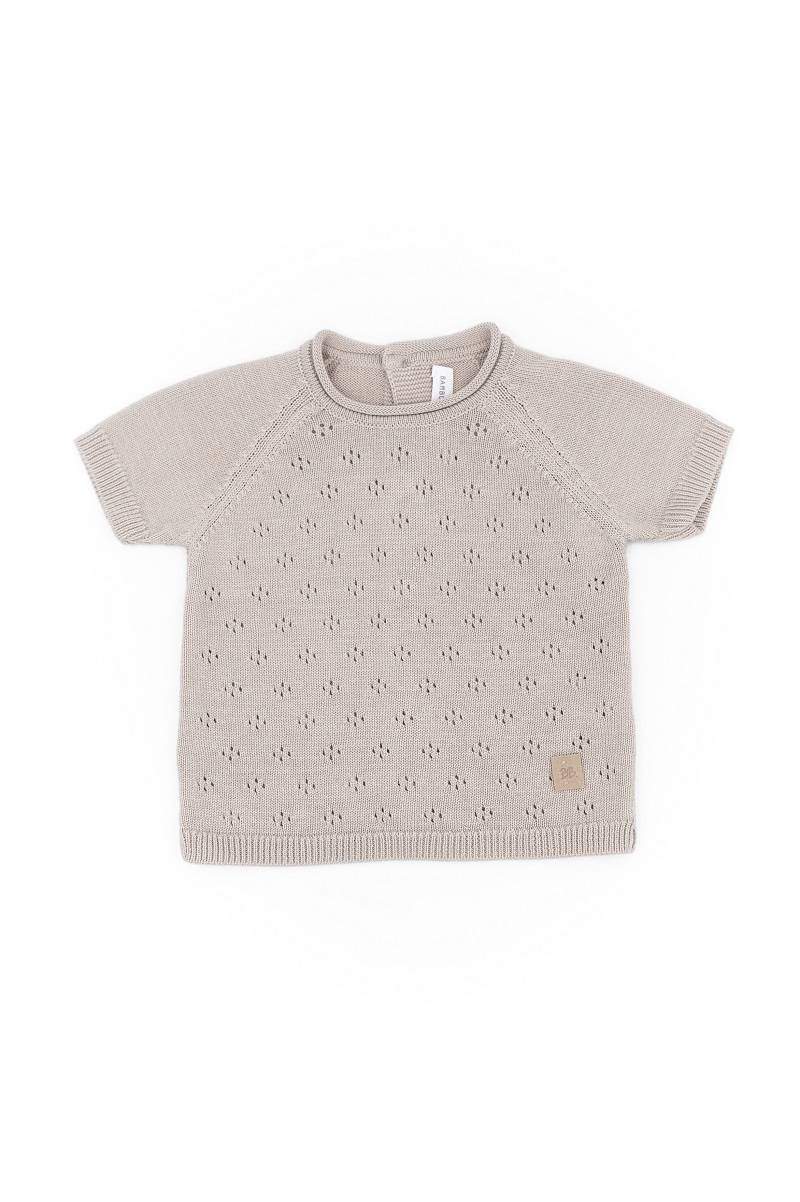 Maglia Maniche Corte Traforata Knitted Bamboom