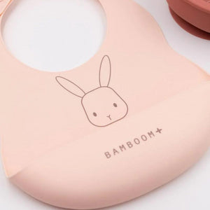 Set Pappa Baby in Silicone Bamboom (bavaglino, scodella, cucchiaio, bicchiere con beccuccio)