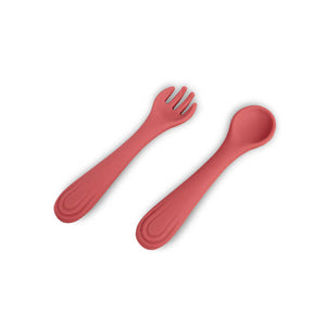 Set Cucchiaio e Forchetta in Silicone Taiki Mizu Baby