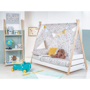 Lettino Scout Legno Naturale con Barriere Picci