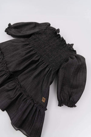 Vestito frou frou Dark Grey Bamboom