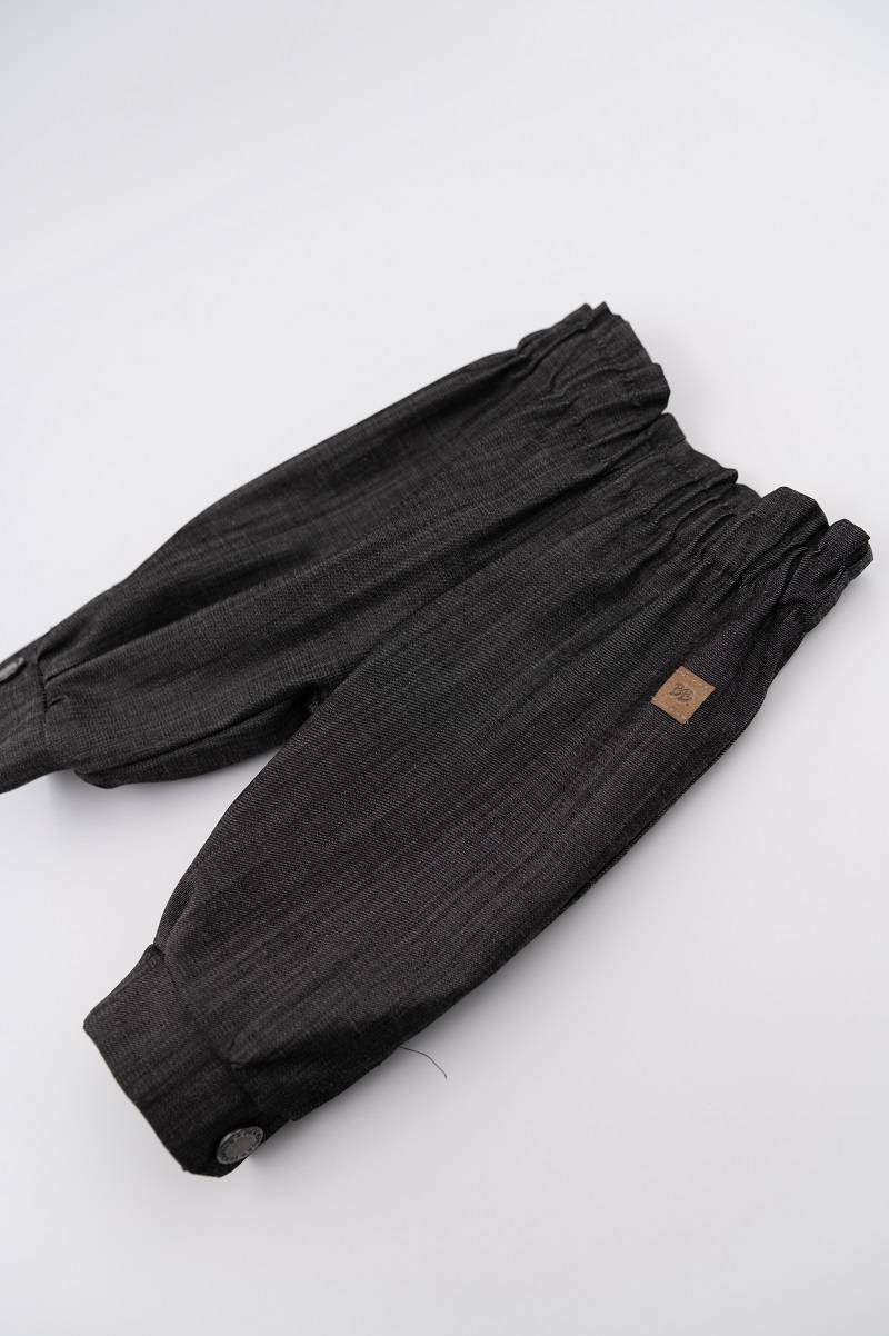 Pantalone a caramella bimba Dark Grey Bamboom