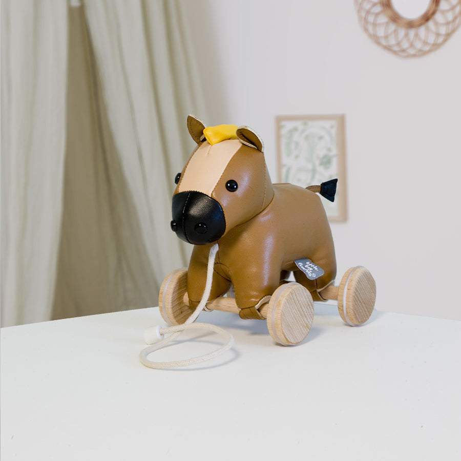 Pupazzo trainabile con ruote Carlo il Cavallo Little Big Friends