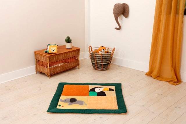 Tappeto gioco reversibile Jungle Little Big Friends