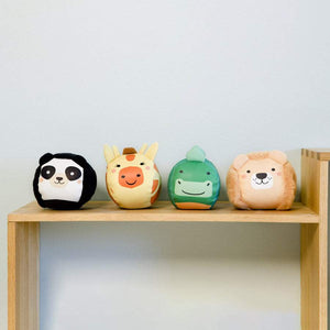 Set 4 palle di peluche Dooballs Jungle Little Big Friends