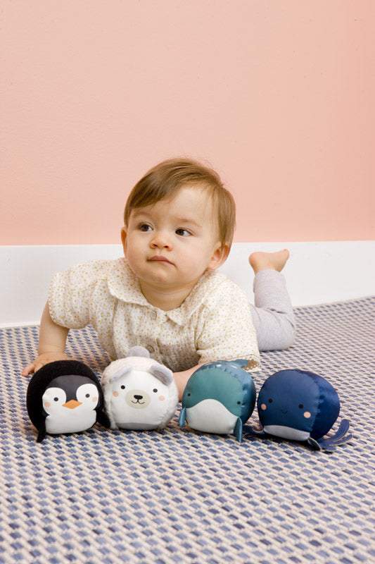 Set 4 palle di peluche Dooballs Ocean Little Big Friends