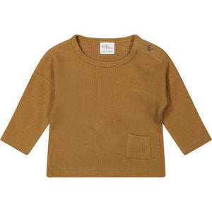 T-shirt Moon lsl caramel brown Riffle Amsterdam