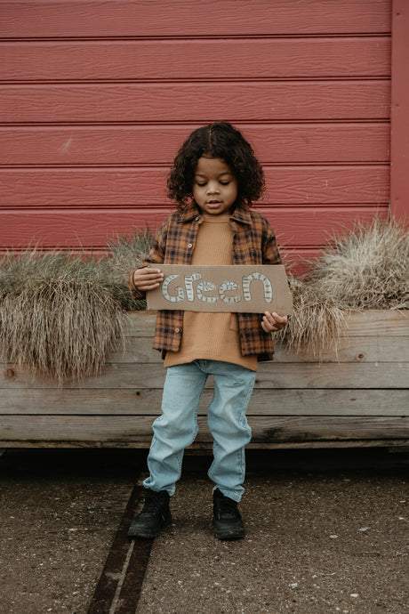 T-shirt Moon lsl caramel brown Riffle Amsterdam