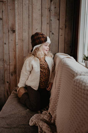 Baggy Pants knitted caramel Riffle Amsterdam