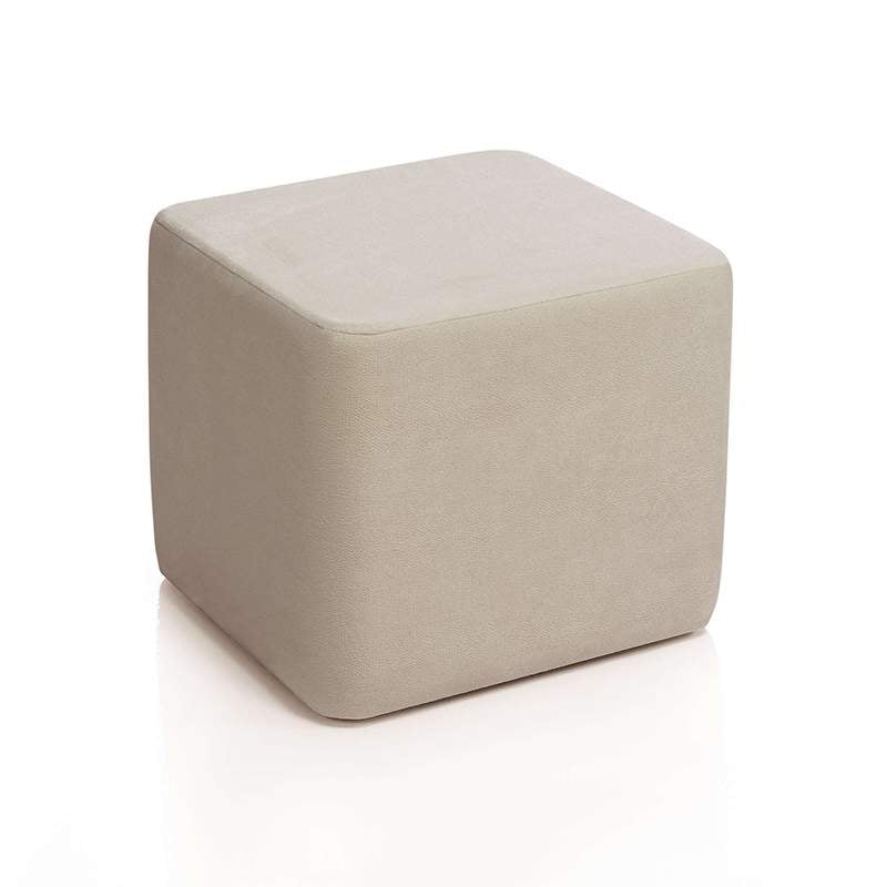 Pouf imbottito in tessuto per poltrona a dondolo Glam Alondra