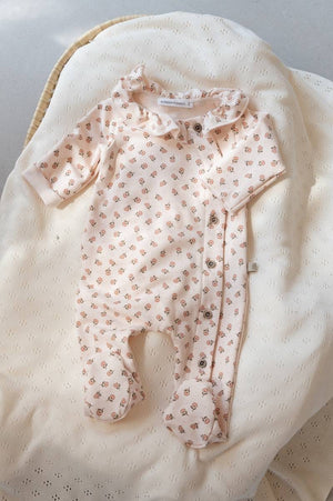 Tutina con apertura laterale e piedini Bamboom