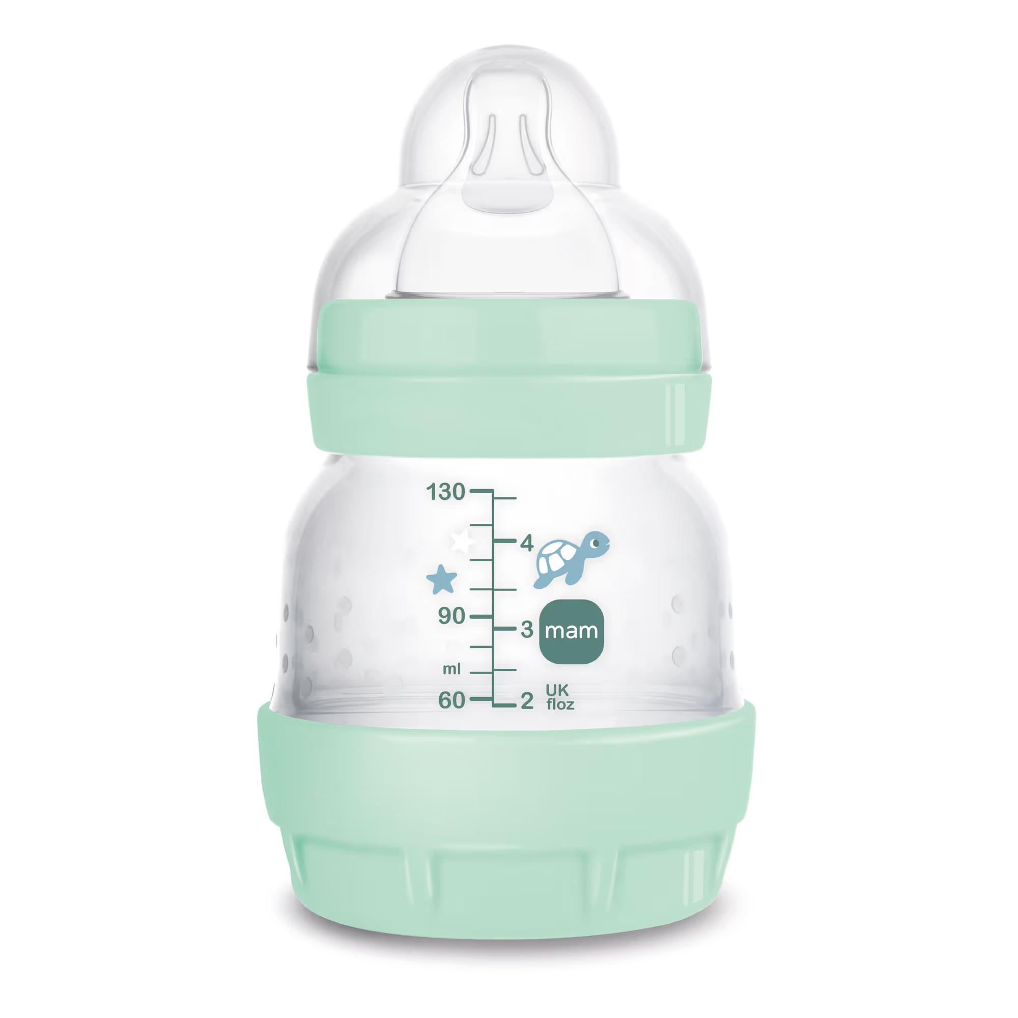 Biberon MAM Easy Start Anti-Colica 130 Ml – 0+ Mesi, Colore Lino, Con Ciuccio SkinSoft, Ideale Per Allattamento Misto