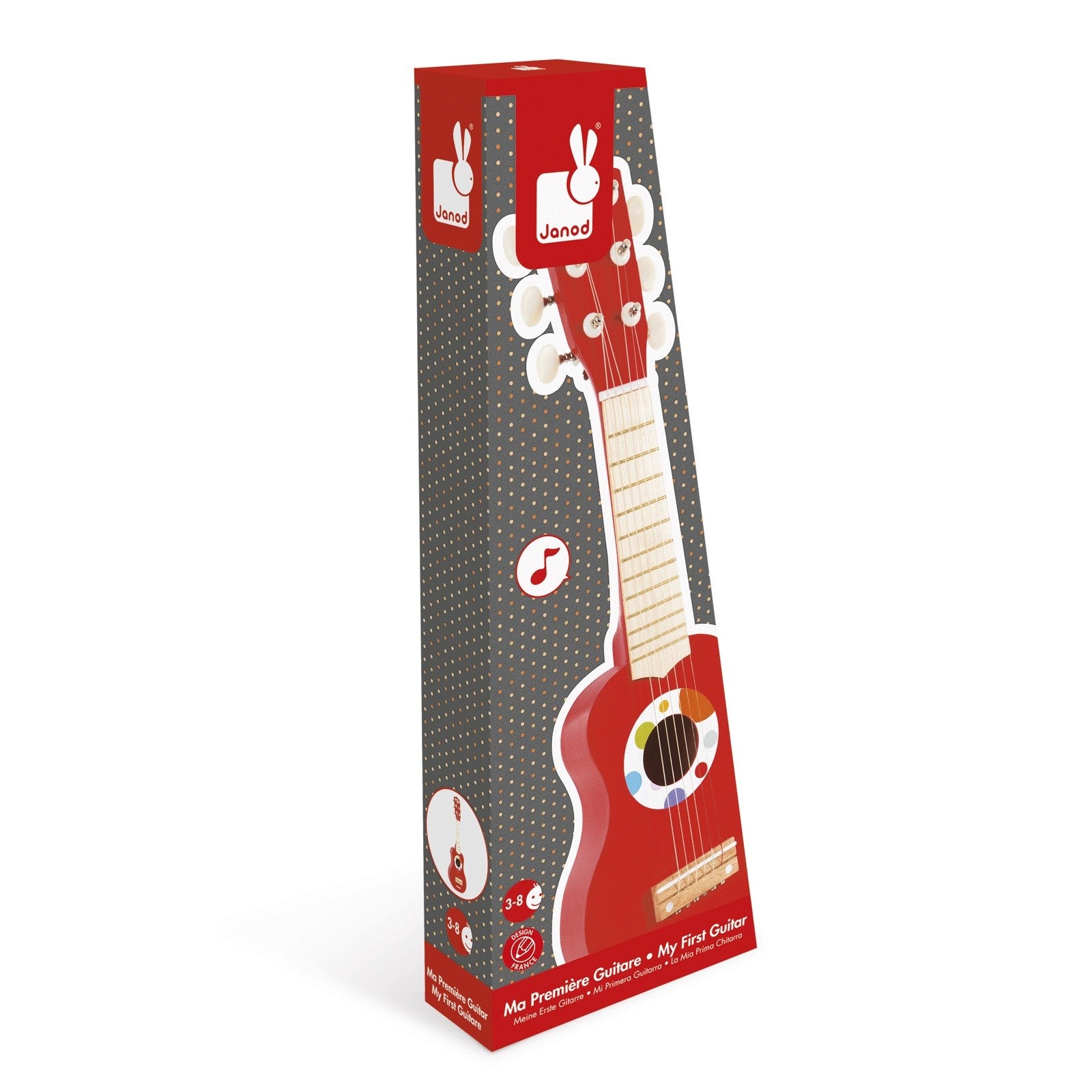 La mia prima Chitarra in legno Confetti Janod
