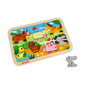 Puzzle "Imparo a Contare" Janod in legno e cartone