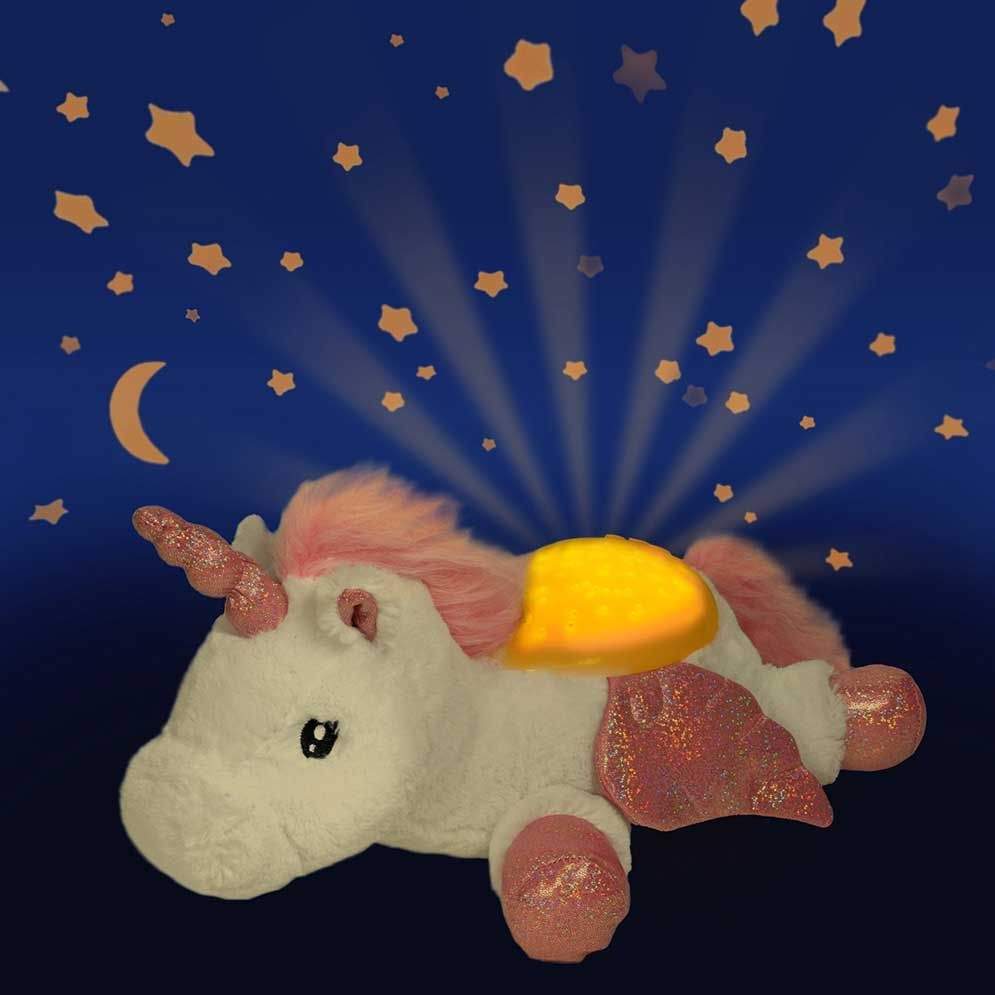 Luce Notturna Proiettore A Uovo Di Unicorno Per Bambine Con Timer, 2 Temi (unicorni E Cielo Stellato)