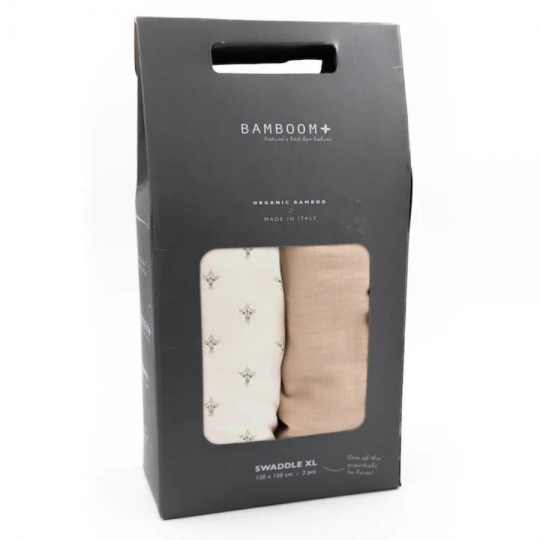 Swaddle Muslin XL Bamboom 2 Pack 120x120 cm